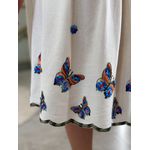 Vestido Lila Areia E Azul
