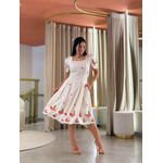 Vestido Lila Areia E Rosa