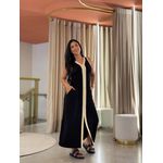 Vestido Tamara Preto E Creme