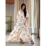 Vestido Samira Off White Folha