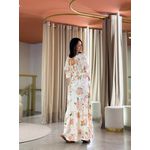 Vestido Samira Off White Folha