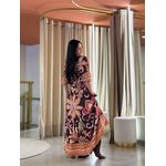 Vestido Samira Marsala Folha