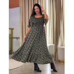 Vestido Maria Flor Preto E Branco