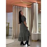 Vestido Maria Flor Preto E Branco