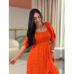 Vestido Maria Flor Laranja