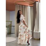 Vestido Paloma Off White E Rose Floral
