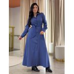 Vestido Samanta Azul Petroleo 