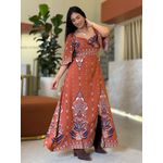 Vestido Aline Terracota