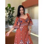 Vestido Aline Terracota