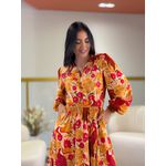 Vestido Farm Salmão