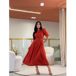 Vestido Celina Telha
