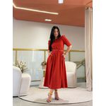 Vestido Celina Telha