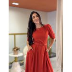 Vestido Celina Telha
