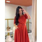 Vestido Celina Telha
