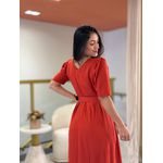 Vestido Celina Telha