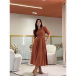 Vestido Celina Marrom