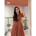 Vestido Celina Marrom