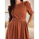 Vestido Celina Marrom