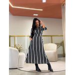 Vestido Maite Preto E Branco