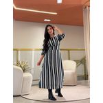 Vestido Maite Preto E Branco