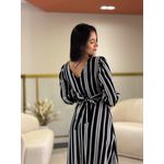 Vestido Maite Preto E Branco