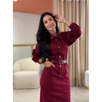 Vestido Catarina Bordo