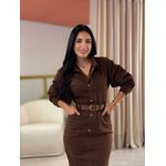 Vestido Catarina Marrom
