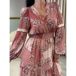 Vestido Barbara Boho Chic Marsala