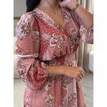 Vestido Barbara Boho Chic Marsala