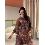 Vestido Selena Marrom