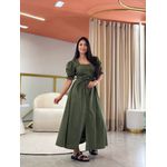 Vestido Flavia Verde Militar