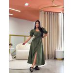 Vestido Flavia Verde Militar