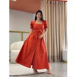 Vestido Flavia Terracota