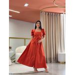 Vestido Flavia Terracota