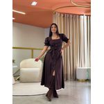 Vestido Flavia Marrom