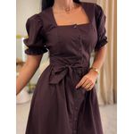 Vestido Flavia Marrom