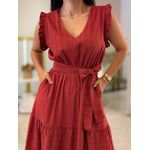 Vestido Angelica Plus Terracota