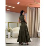 Vestido Helena Verde Militar