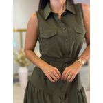 Vestido Helena Verde Militar