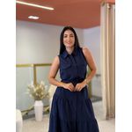 Vestido Helena Azul Marinho