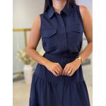 Vestido Helena Azul Marinho