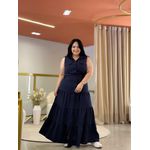Vestido Helena Azul Marinho