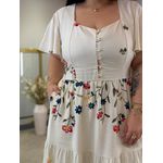 Vestido Sofie Cru Linho