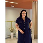 Vestido Luana Azul Marinho