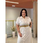 Vestido Luana Cru Linho