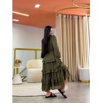 Vestido Aline Verde Militar