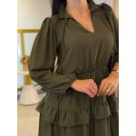 Vestido Aline Verde Militar