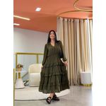 Vestido Aline Verde Militar