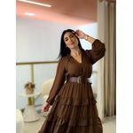 Vestido Aline Marrom