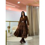 Vestido Aline Marrom